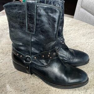 Sam Edelman boots 8 black leather studded